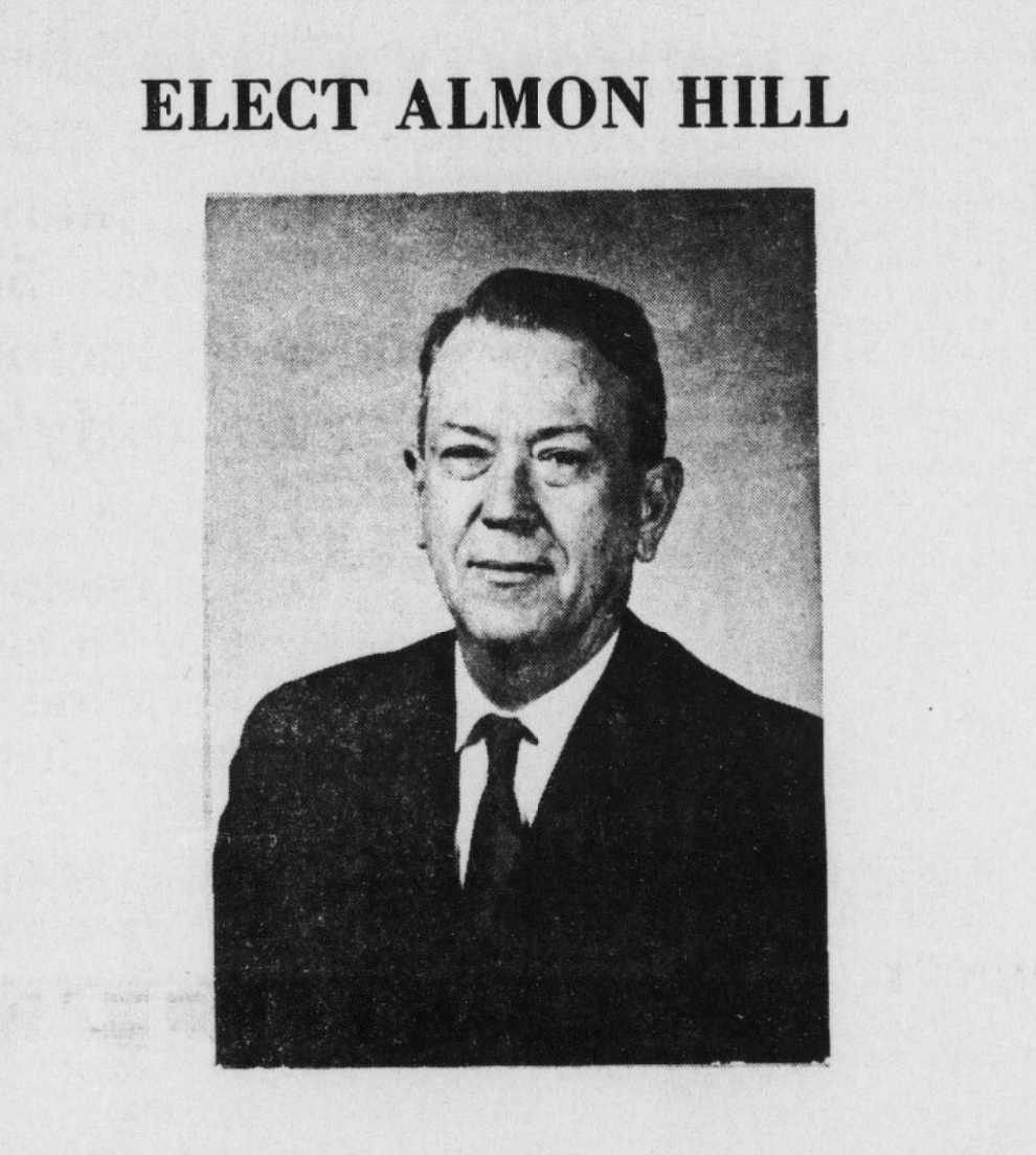 Elect Almon Hill.