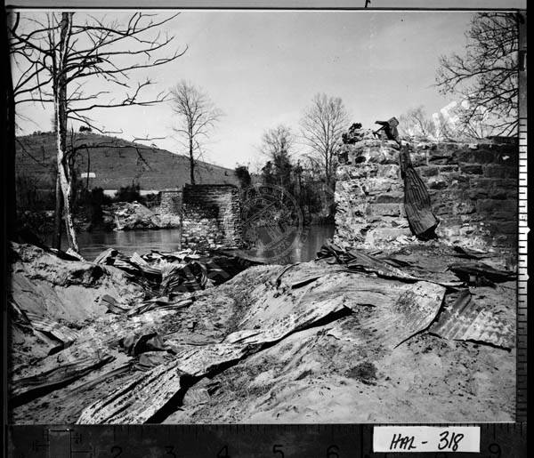 Keith Bridge remains after 1952 fire